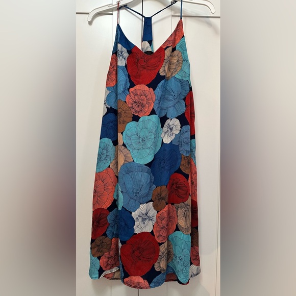 Verse Dresses & Skirts - Floral Print Racerback Dress Chiffon Sz LG By Verse